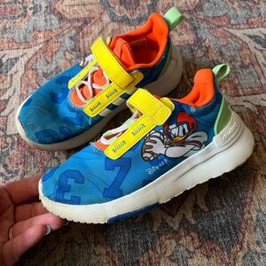 Disney Donald Duck Adidas Cloud Foam Sneakers, Size 1